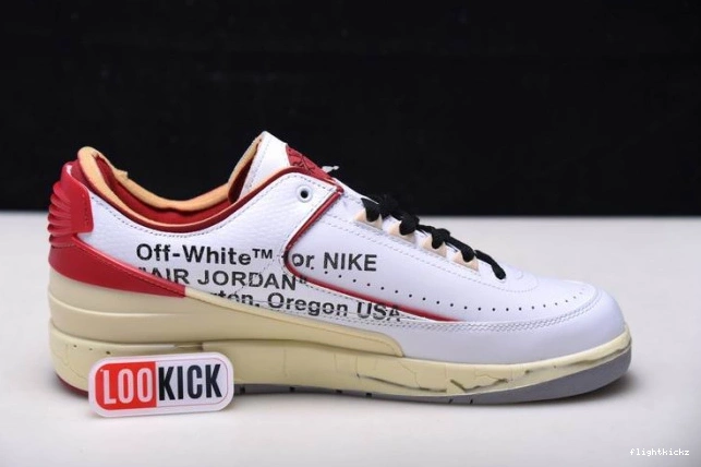 Jordan Off-White SP Red Low White 2 DJ4375-106 Retro 1110